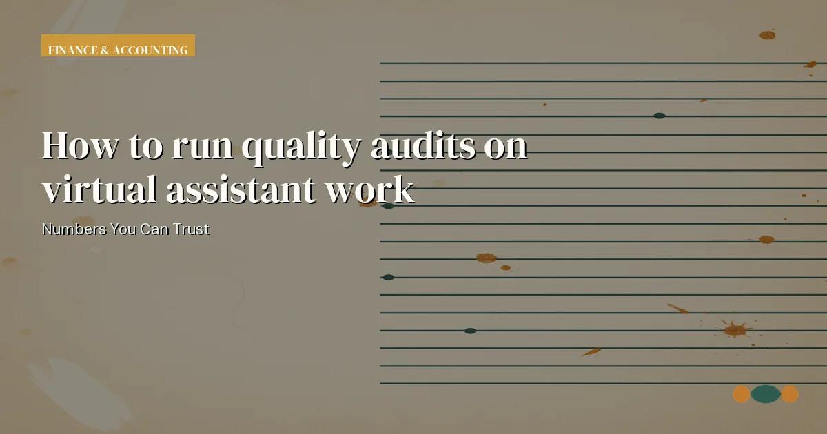 Branded editorial graphic with the headline: Quality sampling for remote administrative work