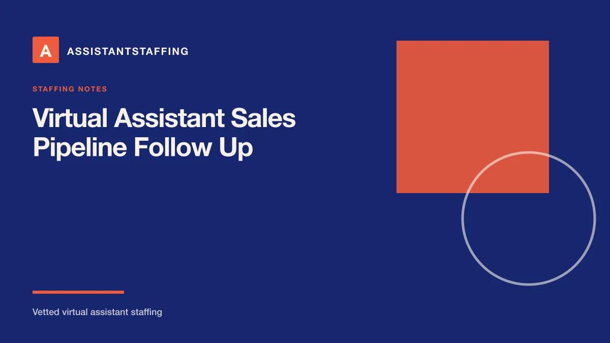 Branded editorial graphic with the headline: Create a Sales Pipeline Follow-Up System
